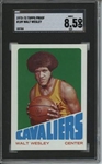 1972 Topps #109 Walt Wesley 9 card progressive proof.